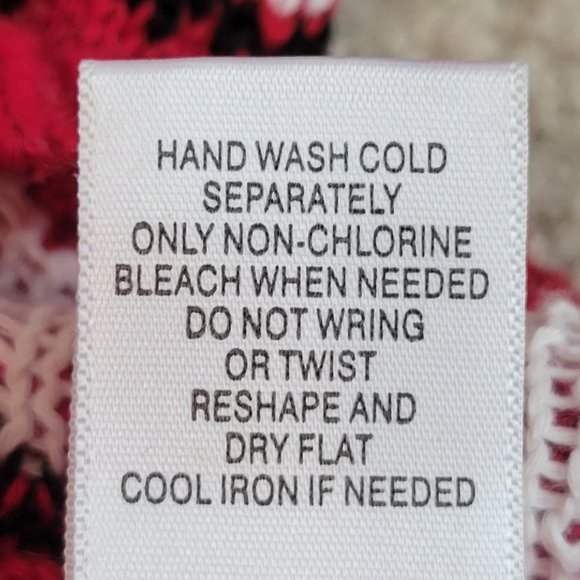 VTG Breckenridge Fair Isle Nordic Zip Front Red Cardigan Sweater Sz XL NEW - Picture 11 of 12